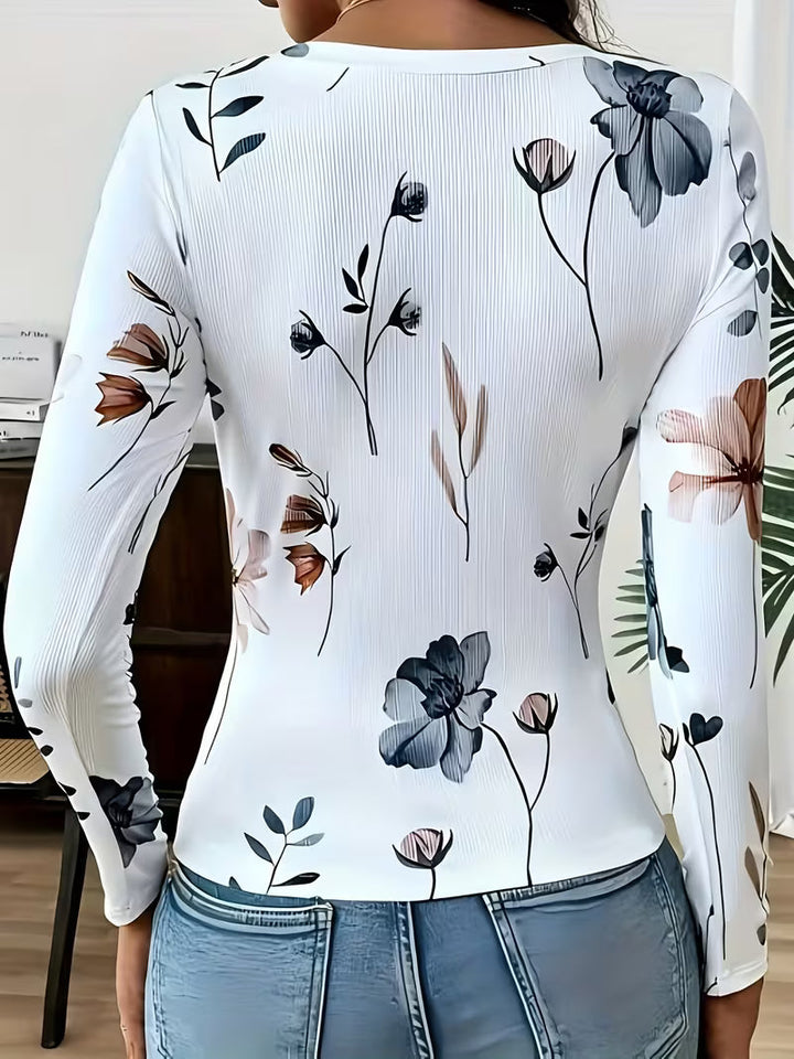 Rabiye - Square-Neck Floral Printed Top