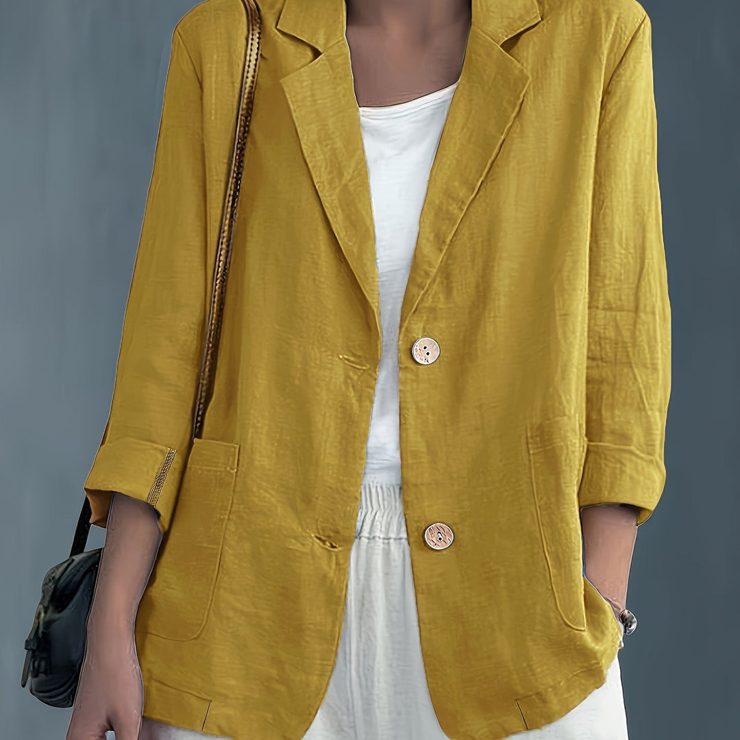 Jayde - Elegant Cotton Blazer