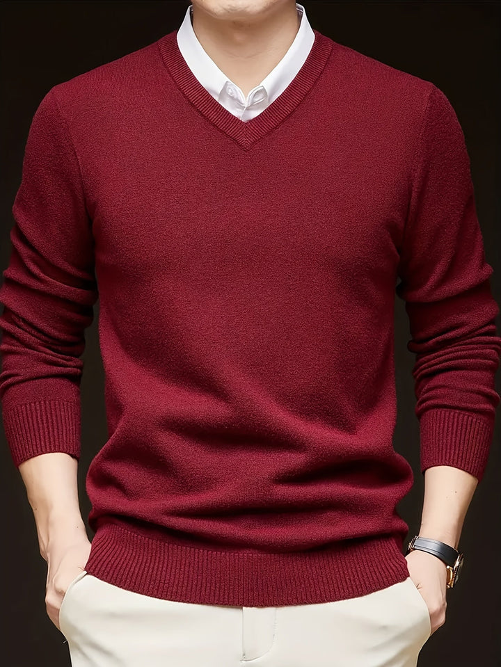 Viterax - Cross Border V-Neck Knitted Sweater