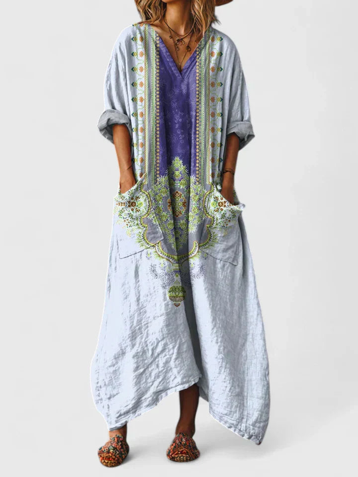 Chathumi - Elegant Dress With Printed