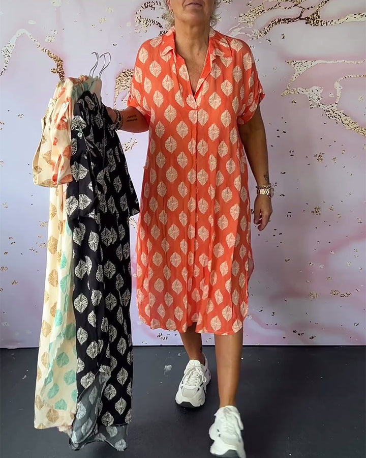 Dini - Stylish Dress With V Neck
