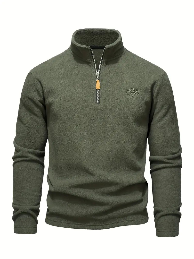 Lamar - Long Sleeve Sweatshirt With Half Zipper