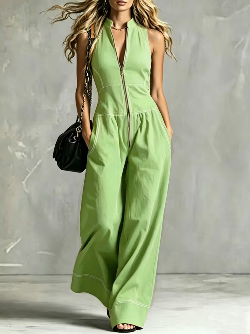 Bryana - Patchwork Striped Jumpsuit