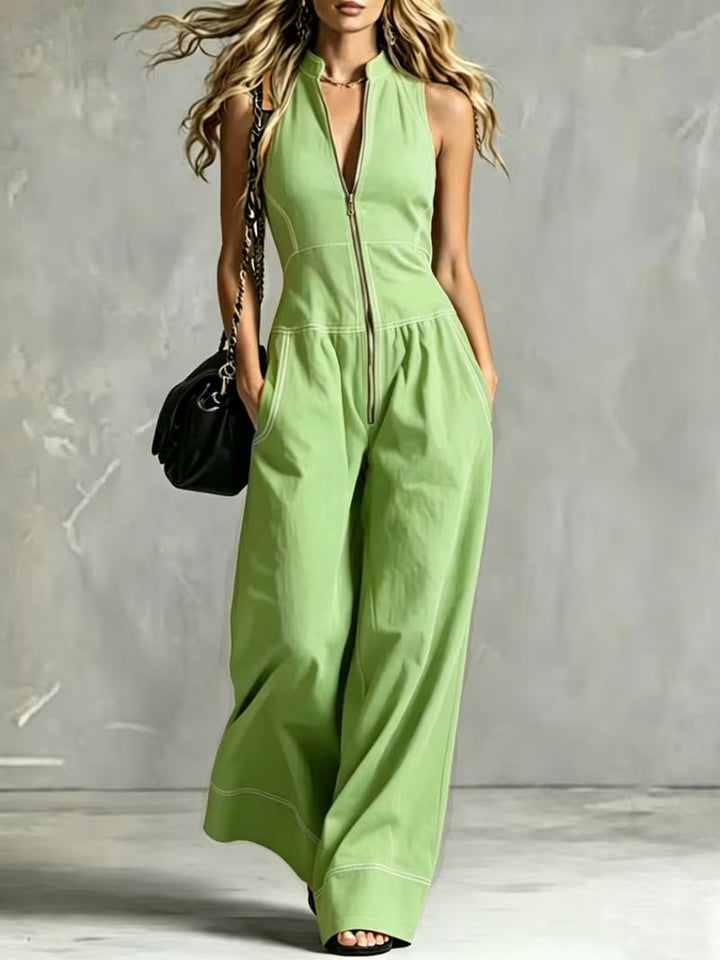 Bryana - Patchwork Striped Jumpsuit