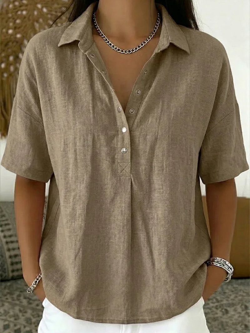 Pabasara - Blouse With Collar And Button