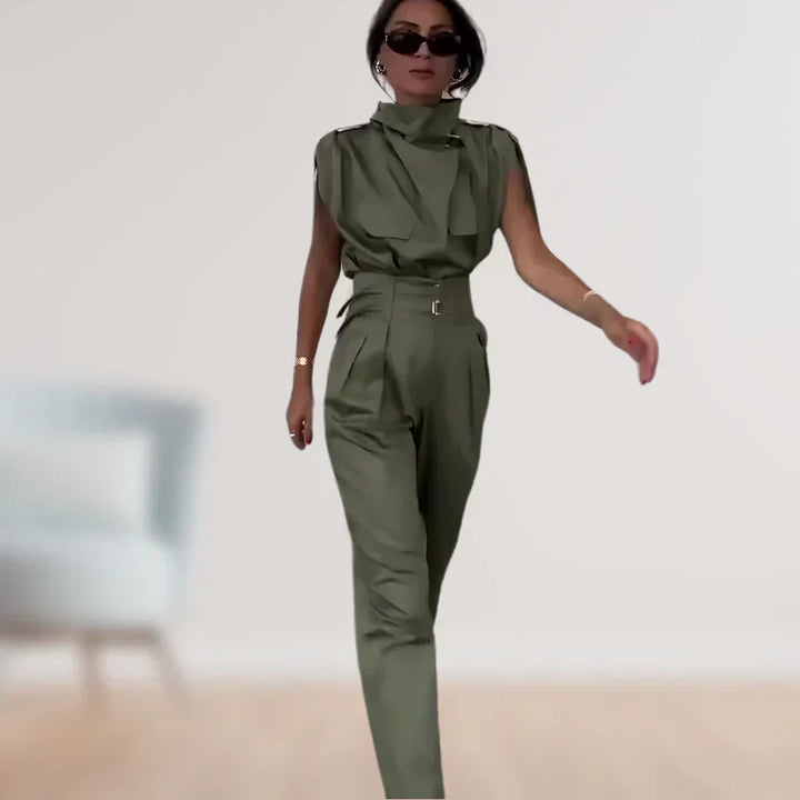 Reinhild - Blouse And Trousers Two Piece Set