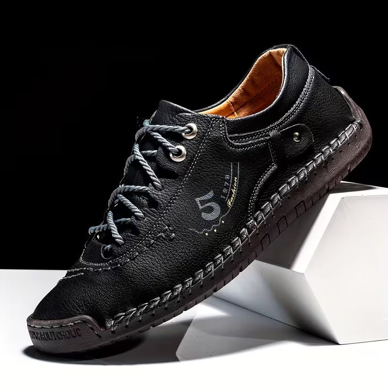 Vortexgrid - Lace Up Stitching Shoes
