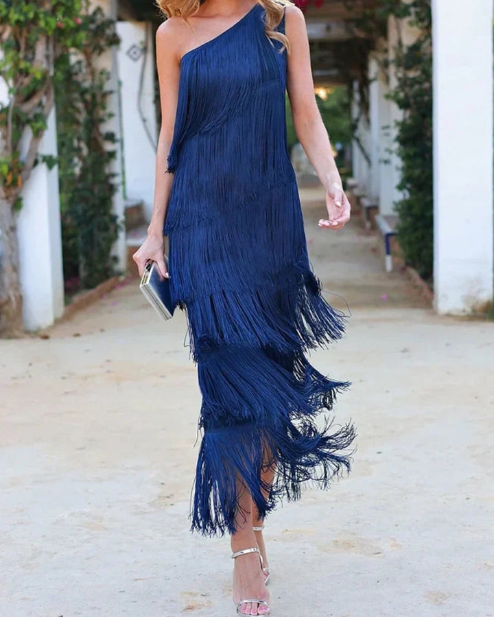 Mirella - Long Dress With Bangs
