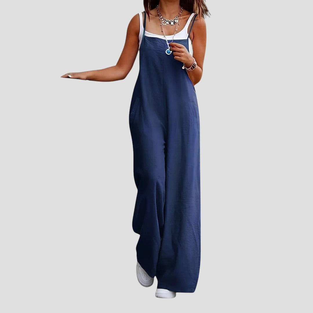 Lawanda - Sleeveless Loose Overalls