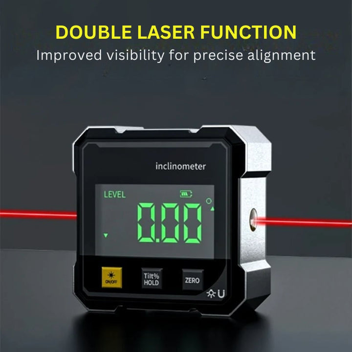 MagPro - 4 Sided Magnetic Digital Protractor With Laser