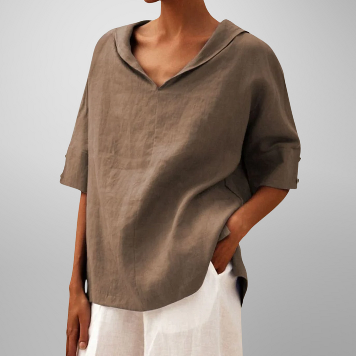 Alissa - Casual Loose-Fitting Blouse