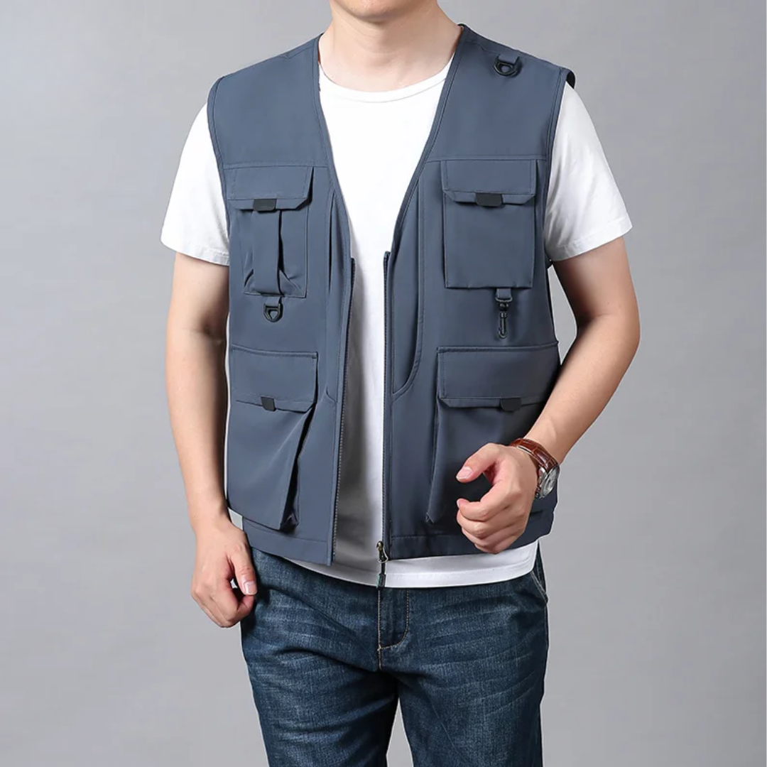 Mose - Breathable Multi Pocket Cargo Vest