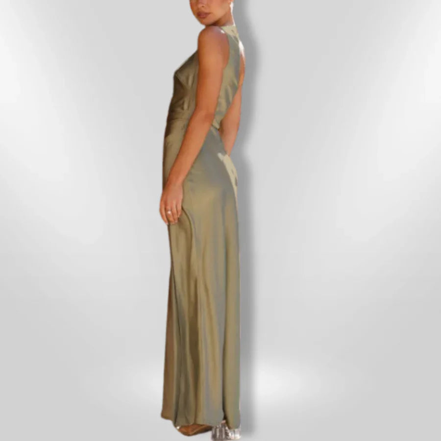 Erminia - Asymmetrical Slit Dress