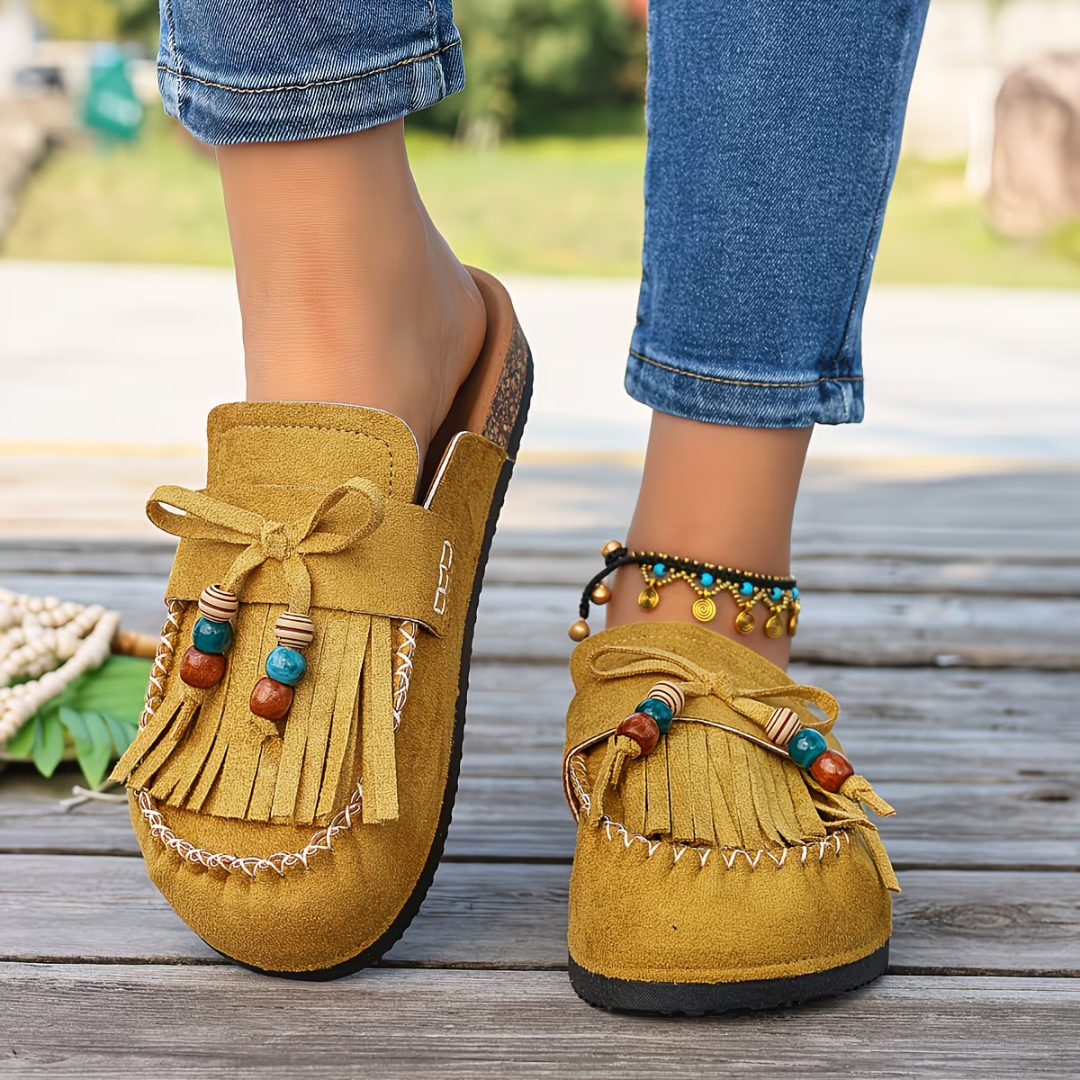 Mehra - Bohemian Suede Moccassins