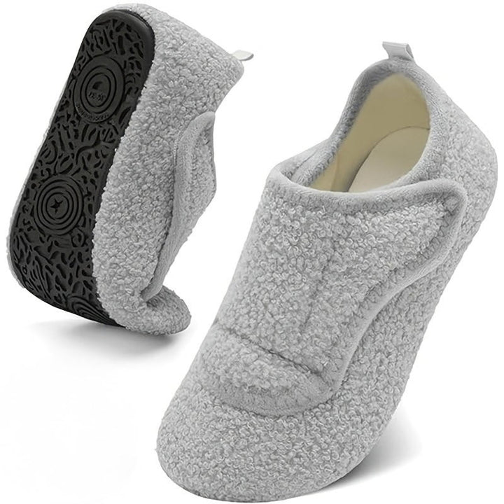 Renaana - Lightweight Wide Slipper With Rubber Sole