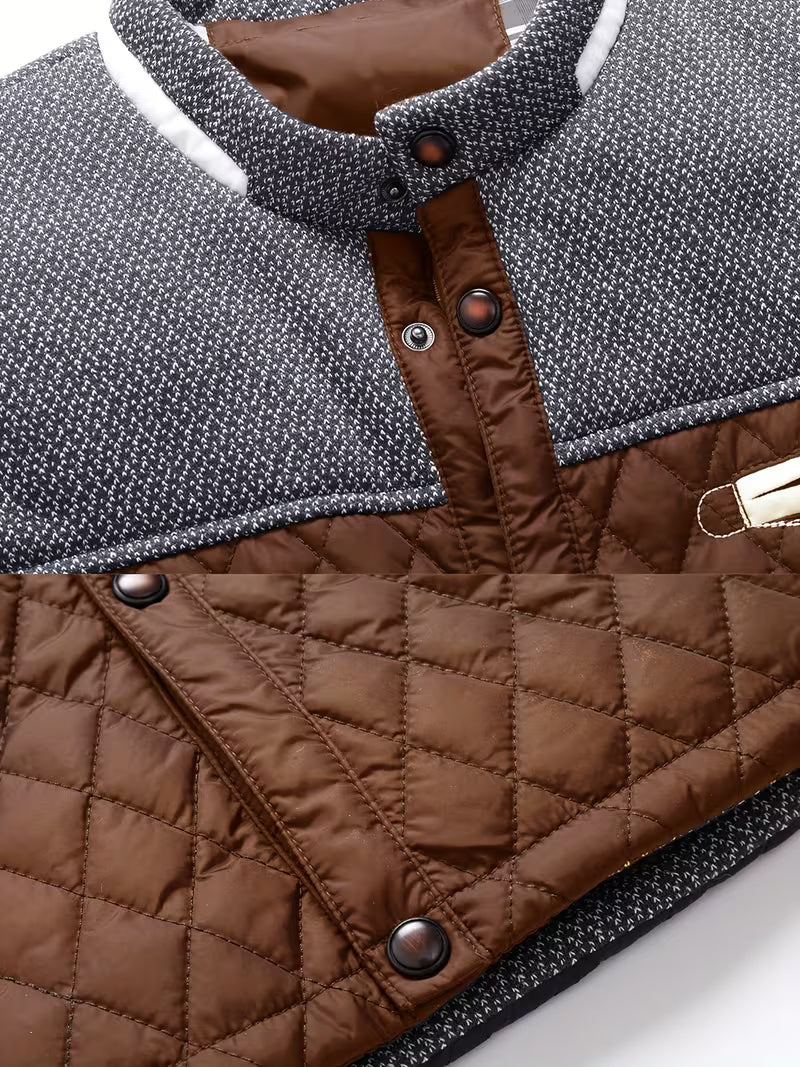 Raffin - Diamond Patchwork Puffer Jacket