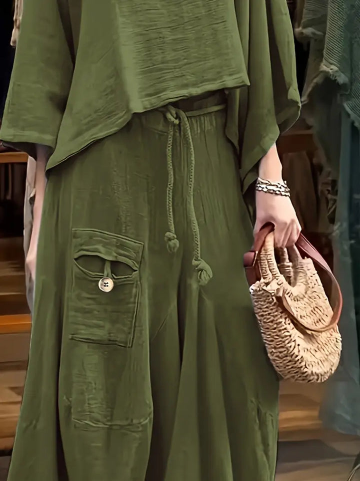 Phonsen - Premium Top And Skirt Set