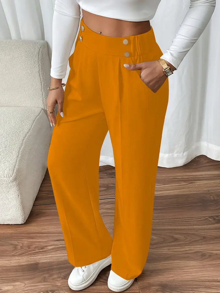 Orvella - Comfortable Wide Leg Pant With Pockets
