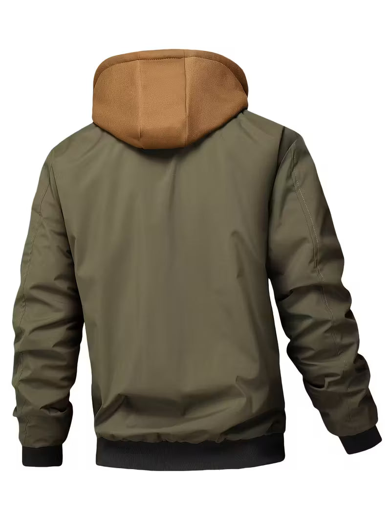 Sylvain - Hooded Air Force Jacket With Zipper