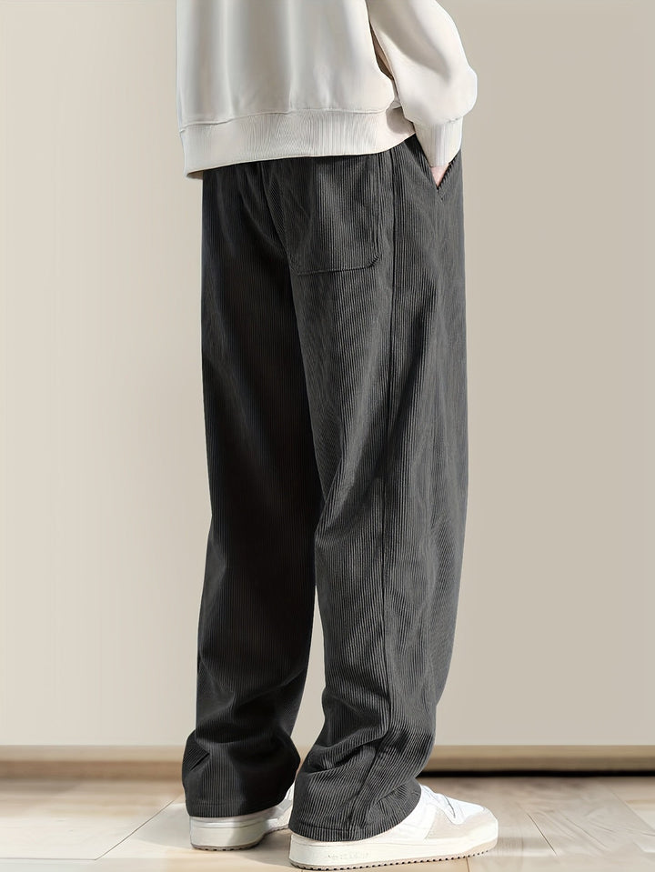 Ellyson - Corduroy Pants With Drawstring Waist