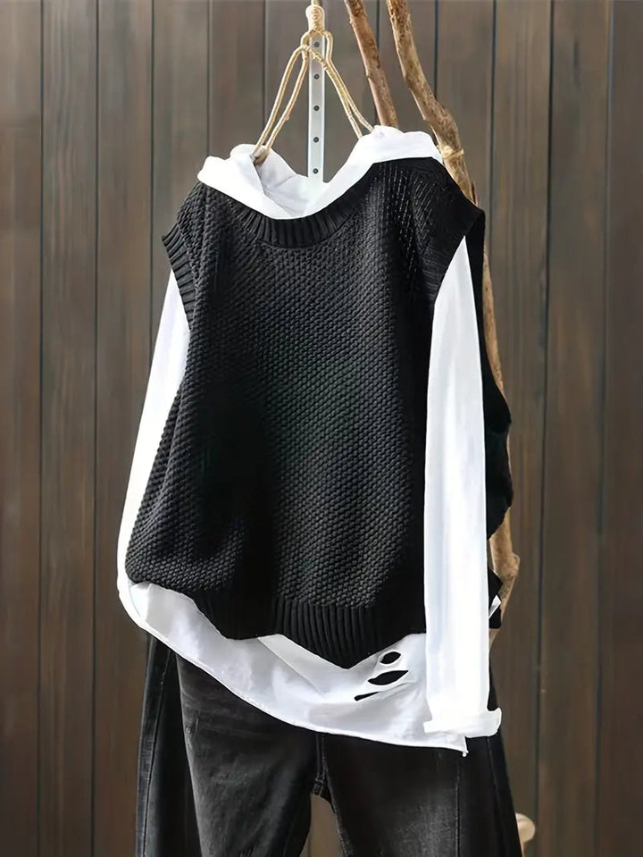 Ramona -  Round Neck Knitted Sweater