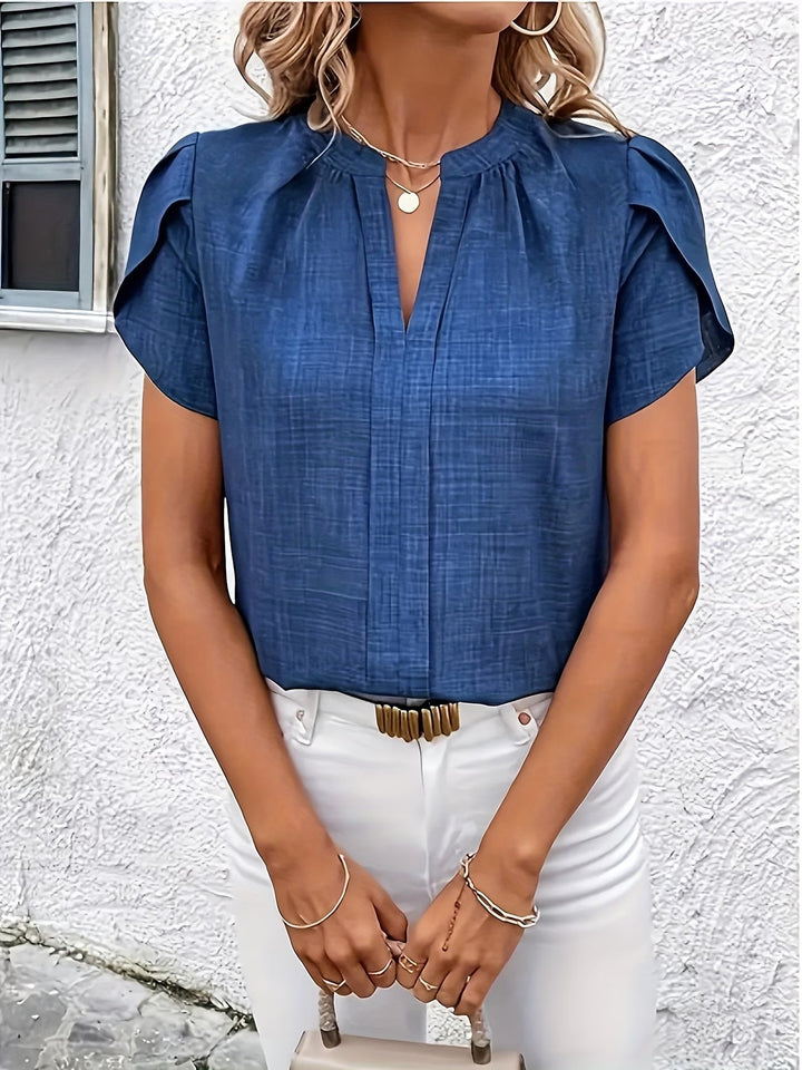 Kacey - Short Sleeve V-Neck Shirt