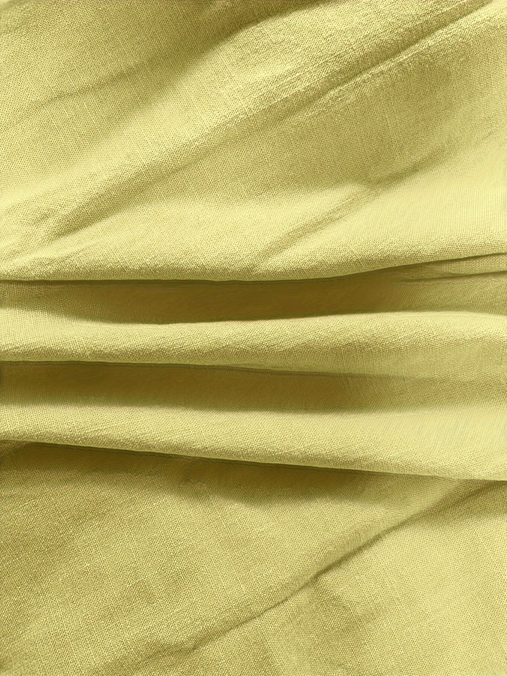 Priscilla - Long Sleeve V-Neck Blouse With Button Front