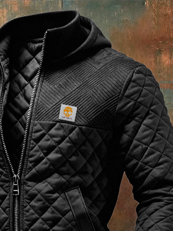 Istvan- Quilted Patchwork And Multiple Pocket Jacket