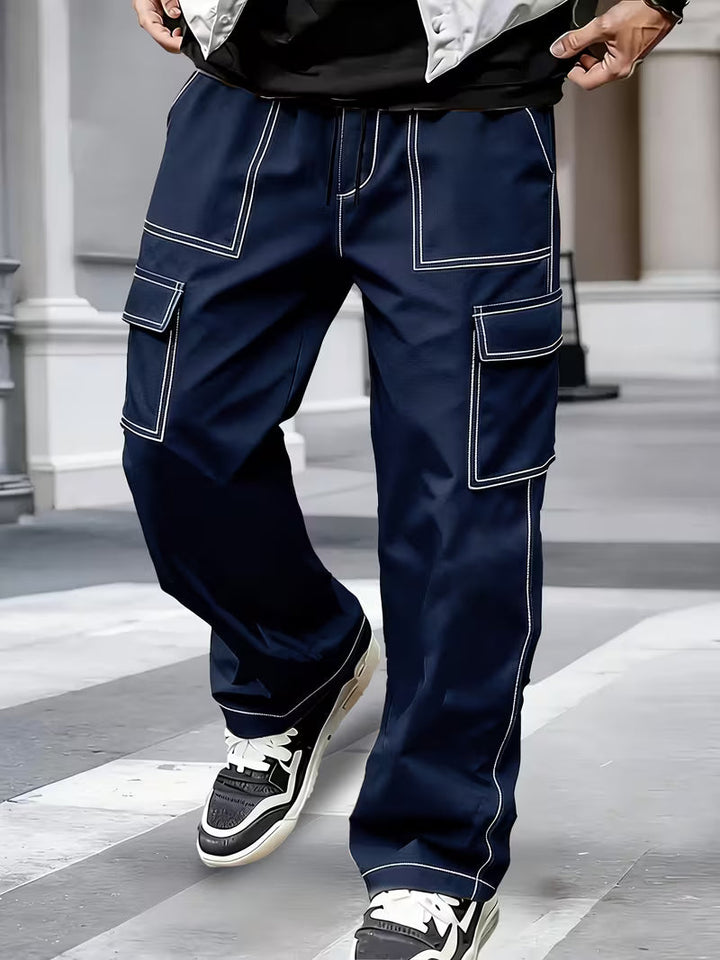 Demetri - Cargo Pants With Contrast Stitching