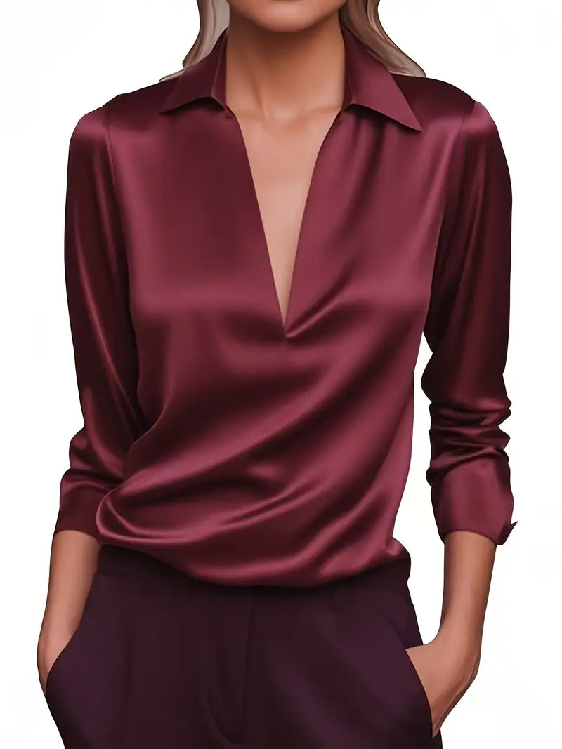 Lianyandra - Premium V-Neck Blouse