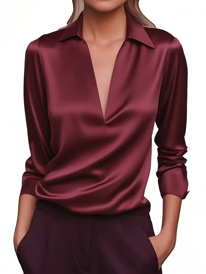 Lianyandra - Premium V-Neck Blouse