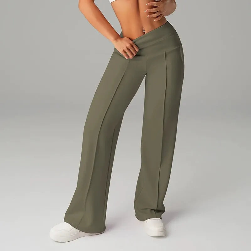 Xima - Straight Loose Leg Trousers