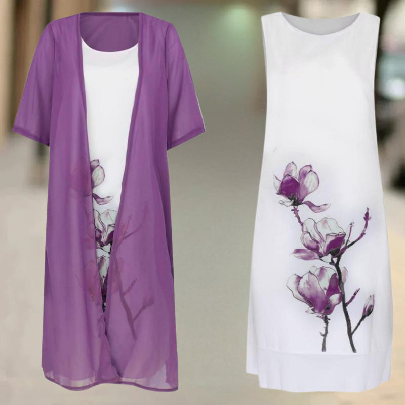 Nasira - Roud Neck Long Cotton Dress