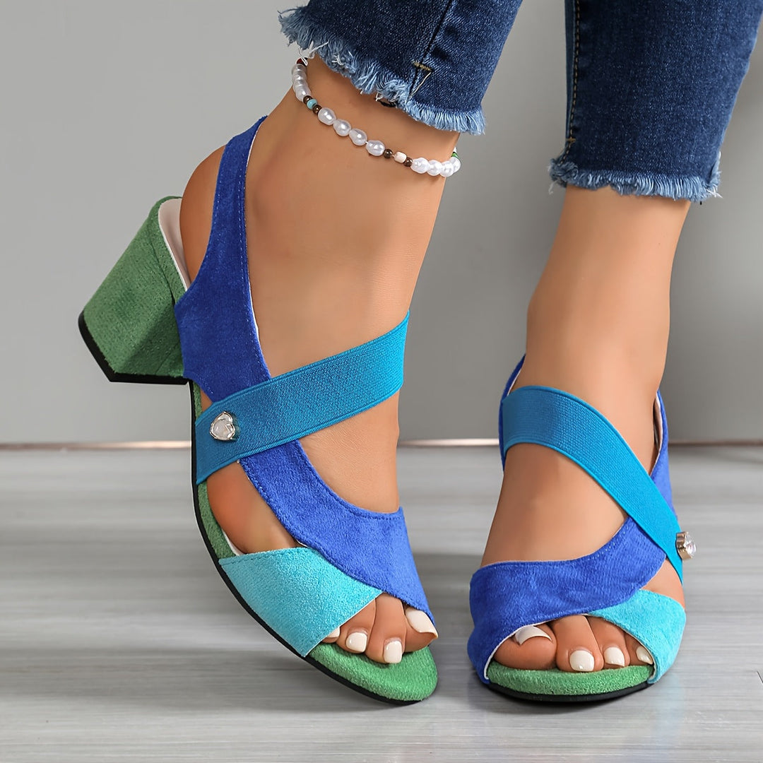 Josien - Comfortable Elastic Strap Sandal