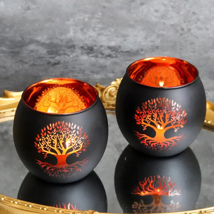 GlowRoot - Tree of Life Candle Holder Set