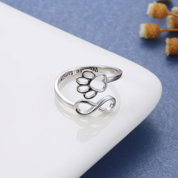 HeartPaw - Handmade Ring with Paw and Heart