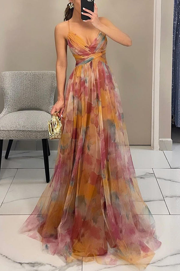 Qyn - Beautiful Maxi Dress with Floral Print