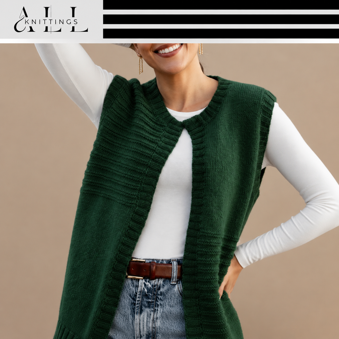 Zaneetitha - Sleeveless Round Neck Layering Vest