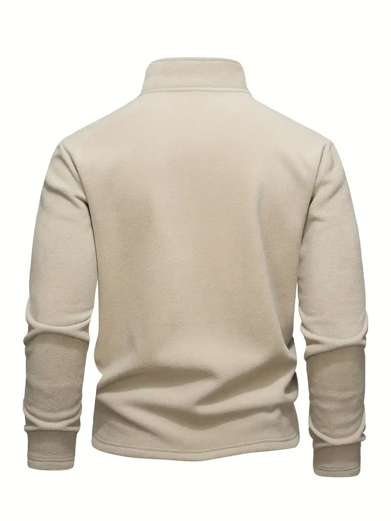 Lamar - Long Sleeve Sweatshirt With Half Zipper