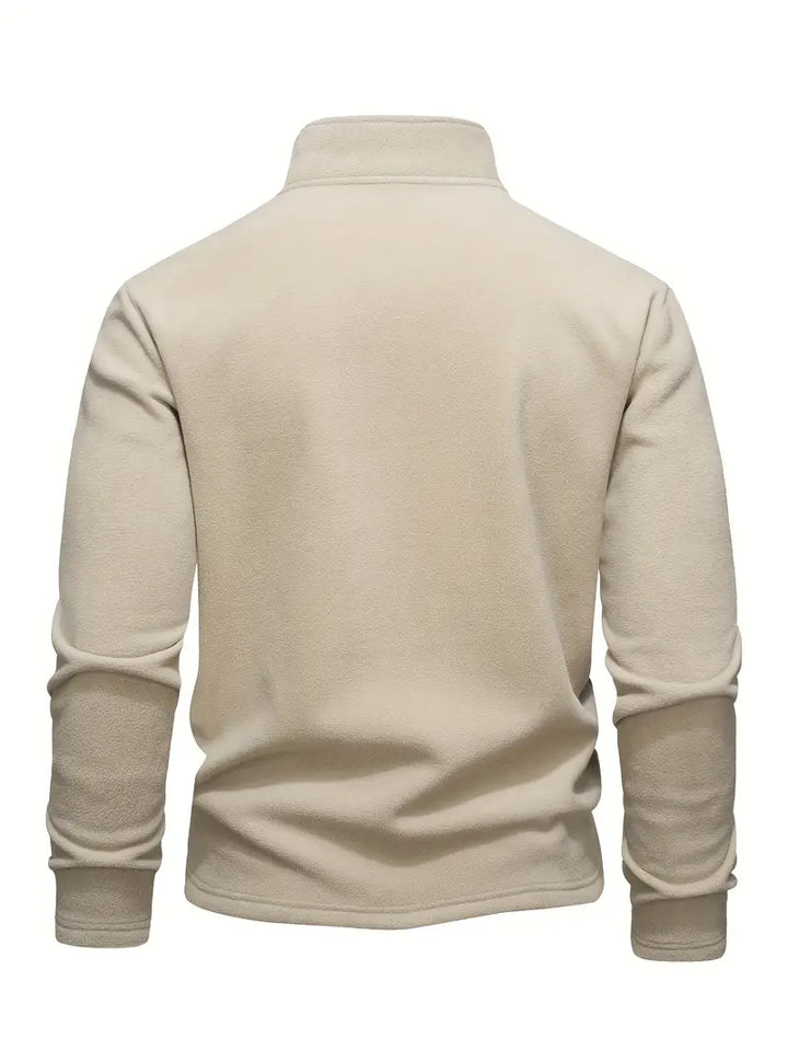 Lamar - Long Sleeve Sweatshirt With Half Zipper