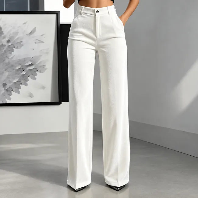 Vikta - High Waist Wide Leg Trouser