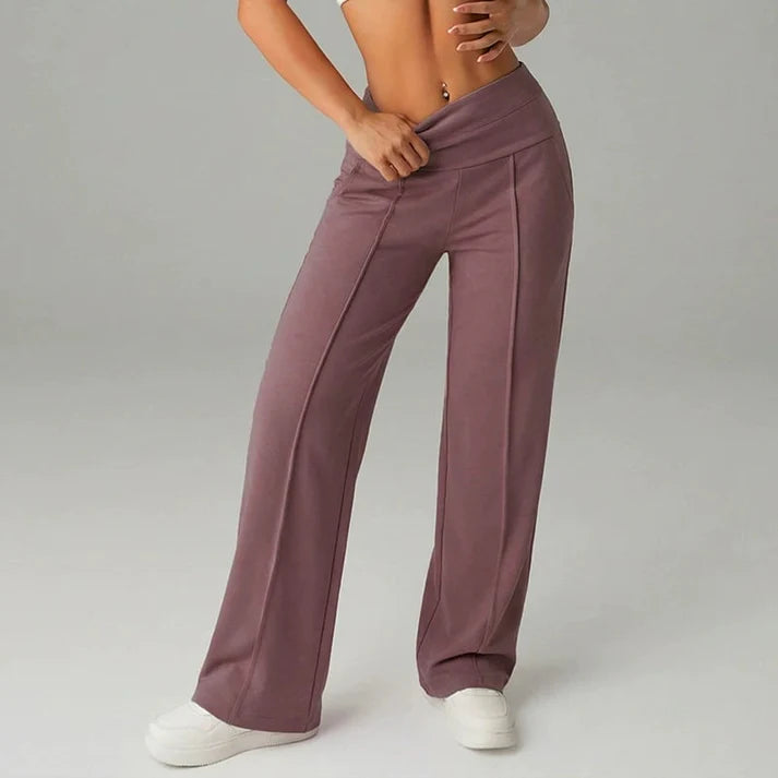Samanda - High Waist Wide Leg Pant