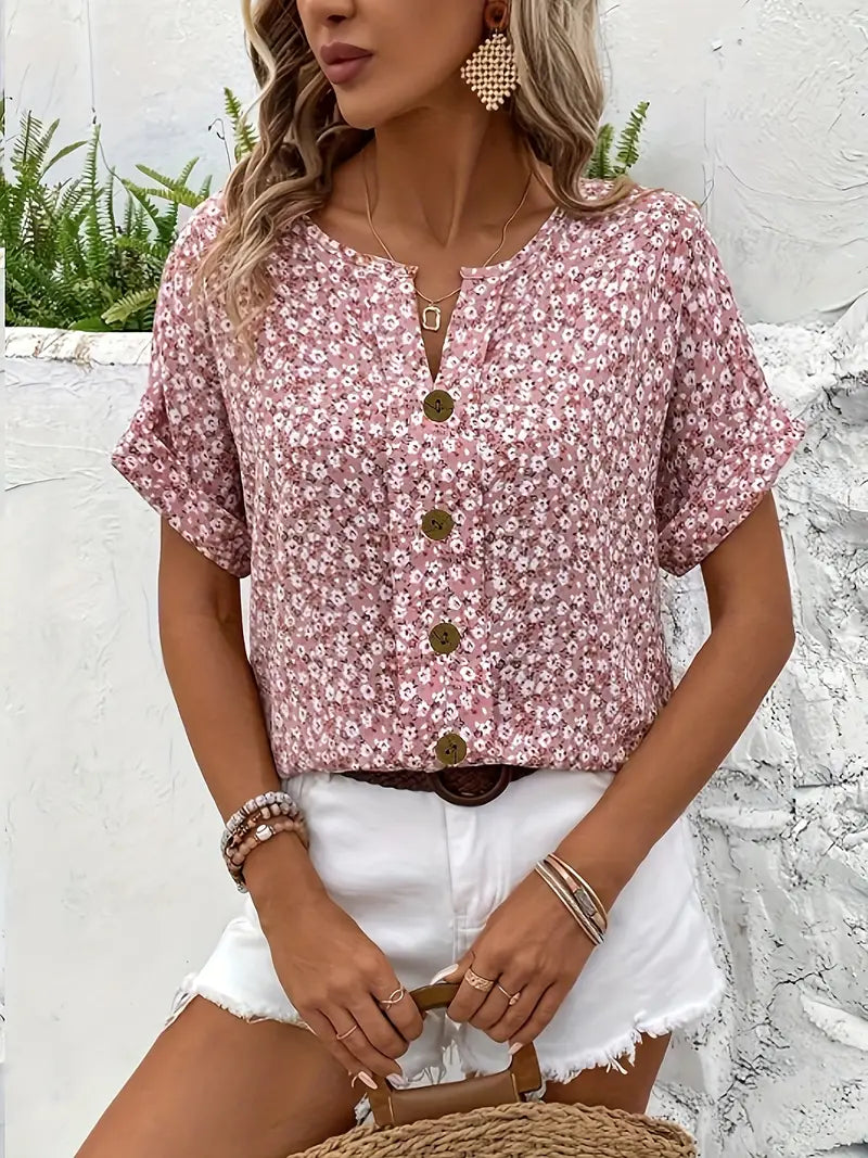 Lillie - Buttons Summer Top