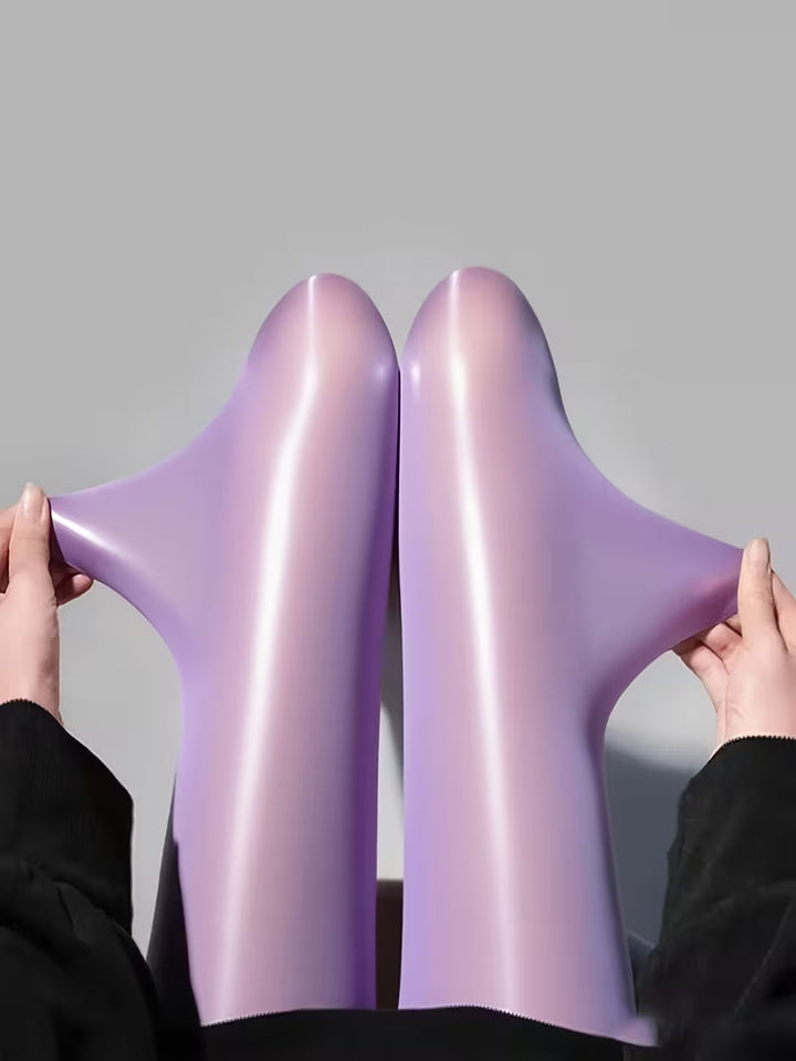 Bekah - High Shine Stretch Footed Tights