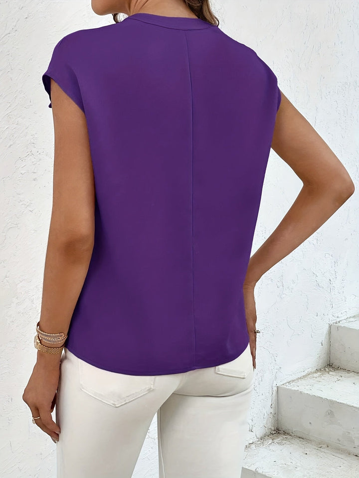 Marquita - Summer Casual Short Sleeve Shirt With Pockets