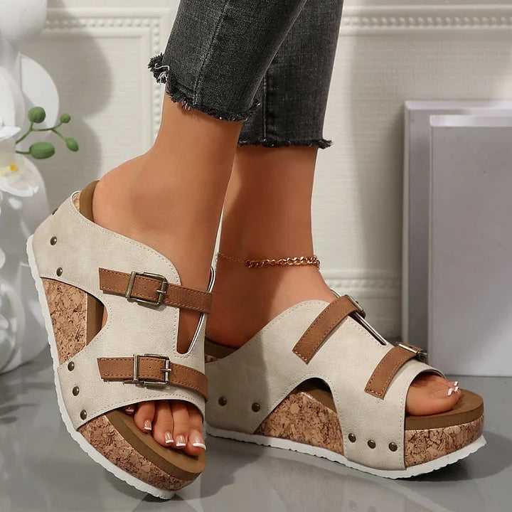 Serhat - Fashionable Orthopedic Sandals with Platform and Wedge