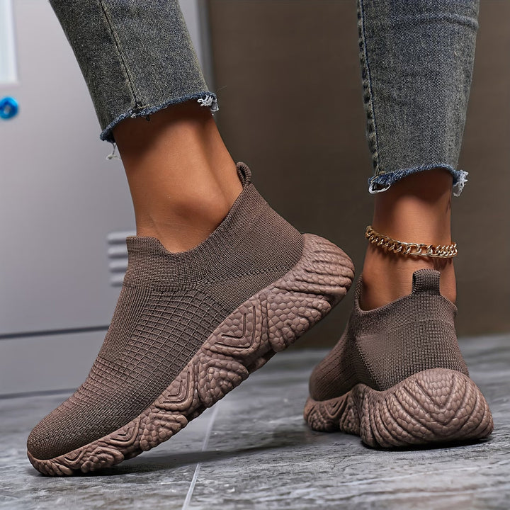 Elisha - Knitted Shoes With Chunky Sole
