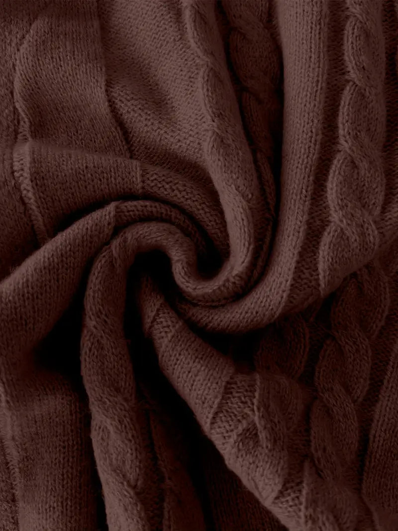 Hatem - Casual Long Sleeve Knitted Cardigan