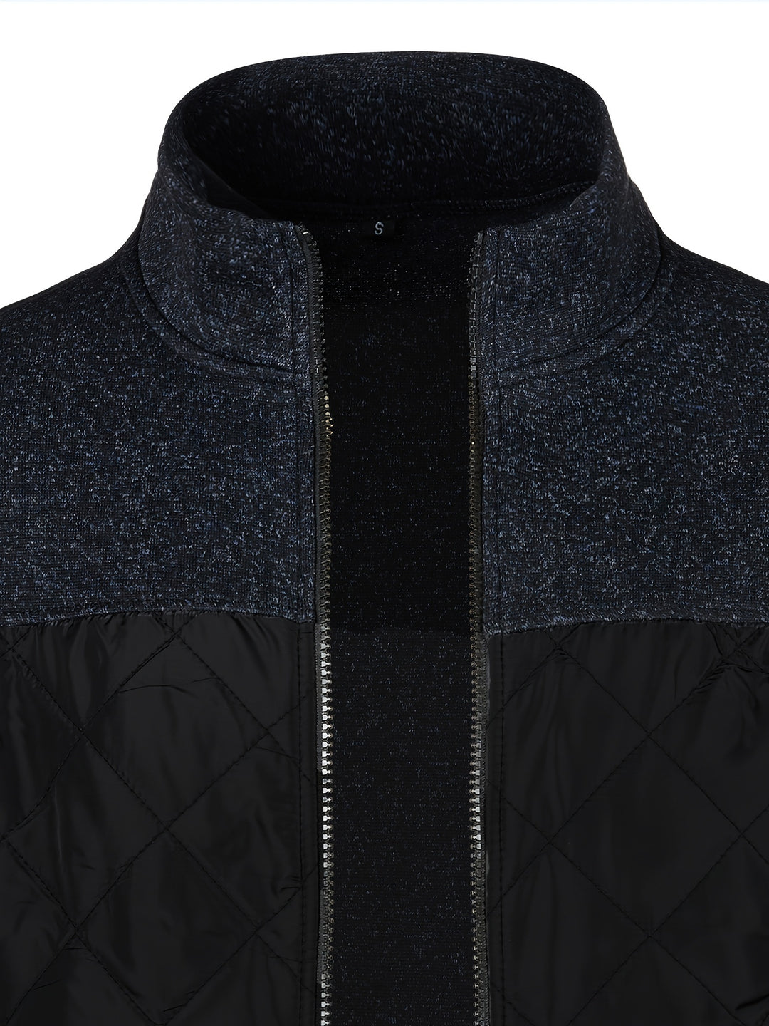 Grzegorz - Long Sleeve Knitted Jacket With Zip Up