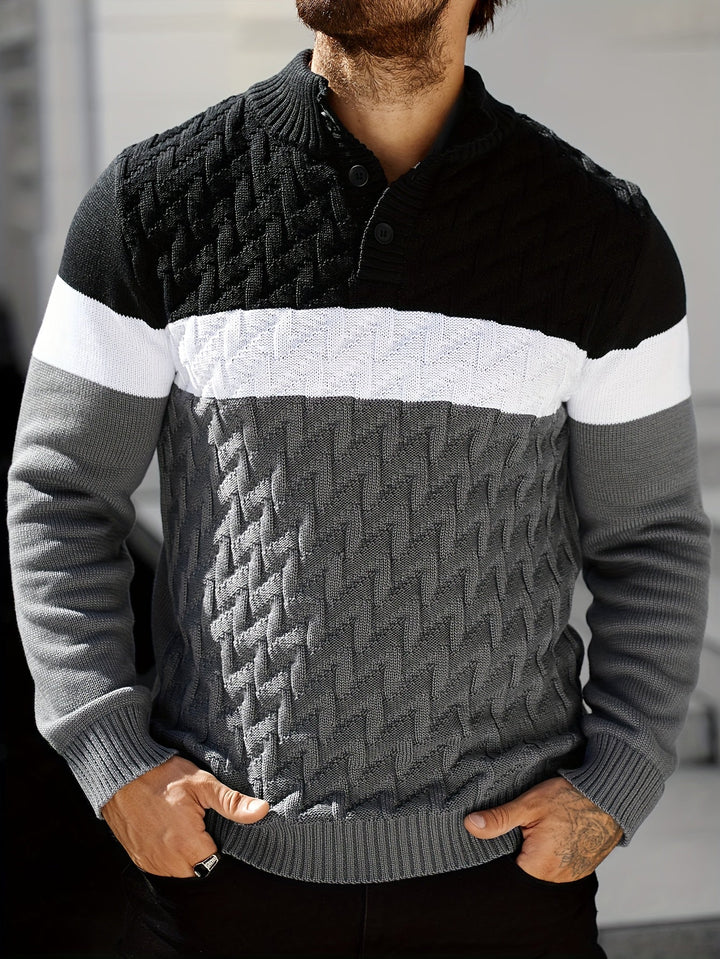 Vivena - Casual Stand Collar Knitted Sweater